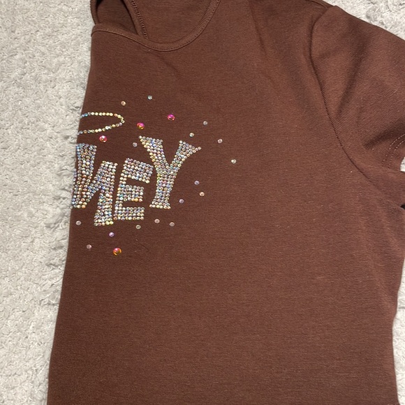 HONEY BROWN CROP TOP - Picture 4 of 4